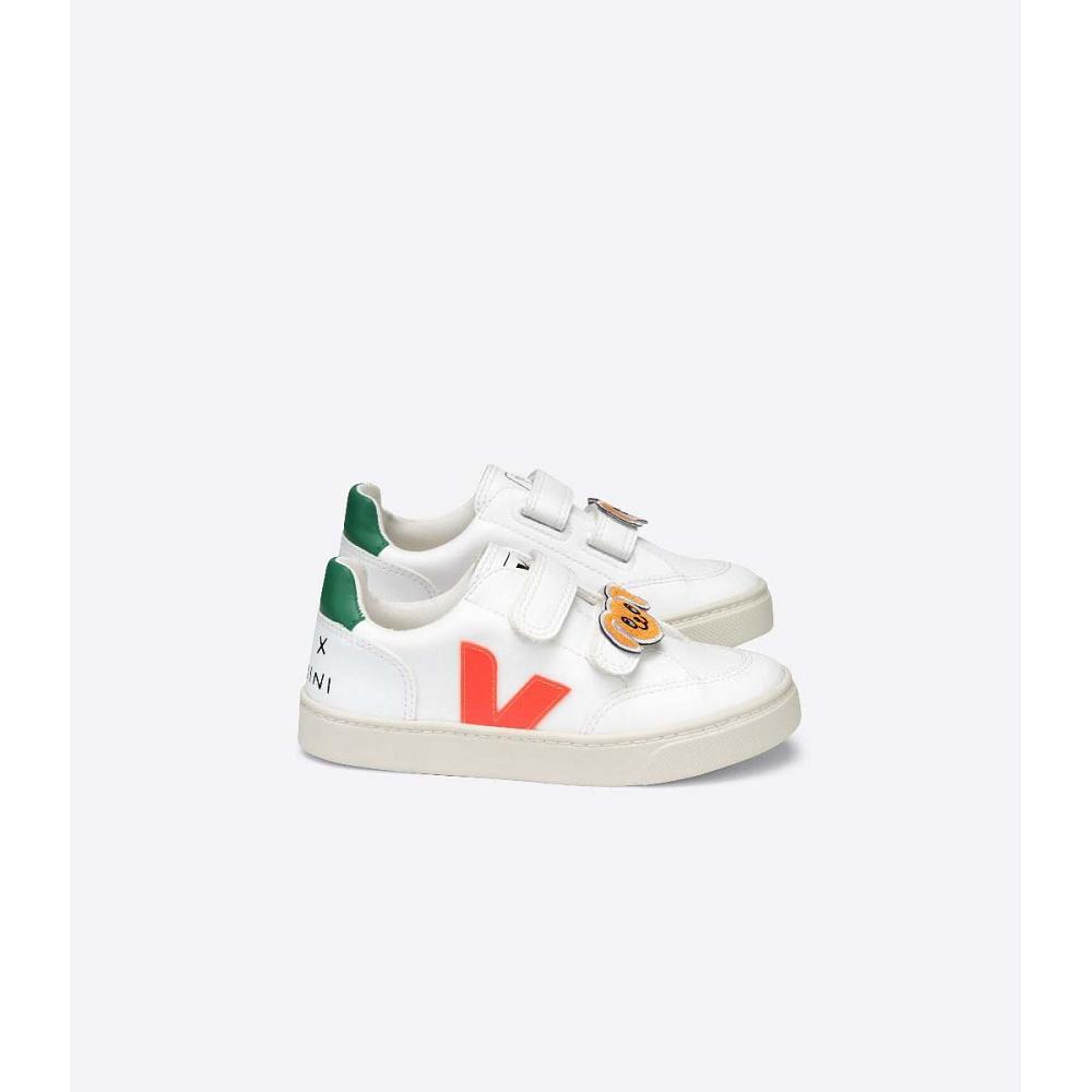 Veja V-12 CWL MINI-RODINI RABBIT Kids\' Shoes White | CA 807SGL